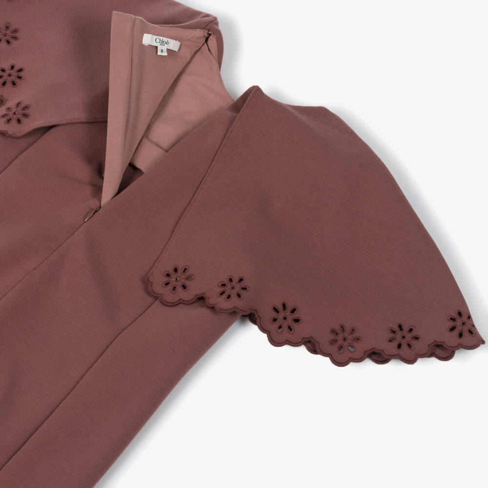 Chloé-فستان كاب ناعم باللون الوردي للبنات | Childrensalon Outlet
