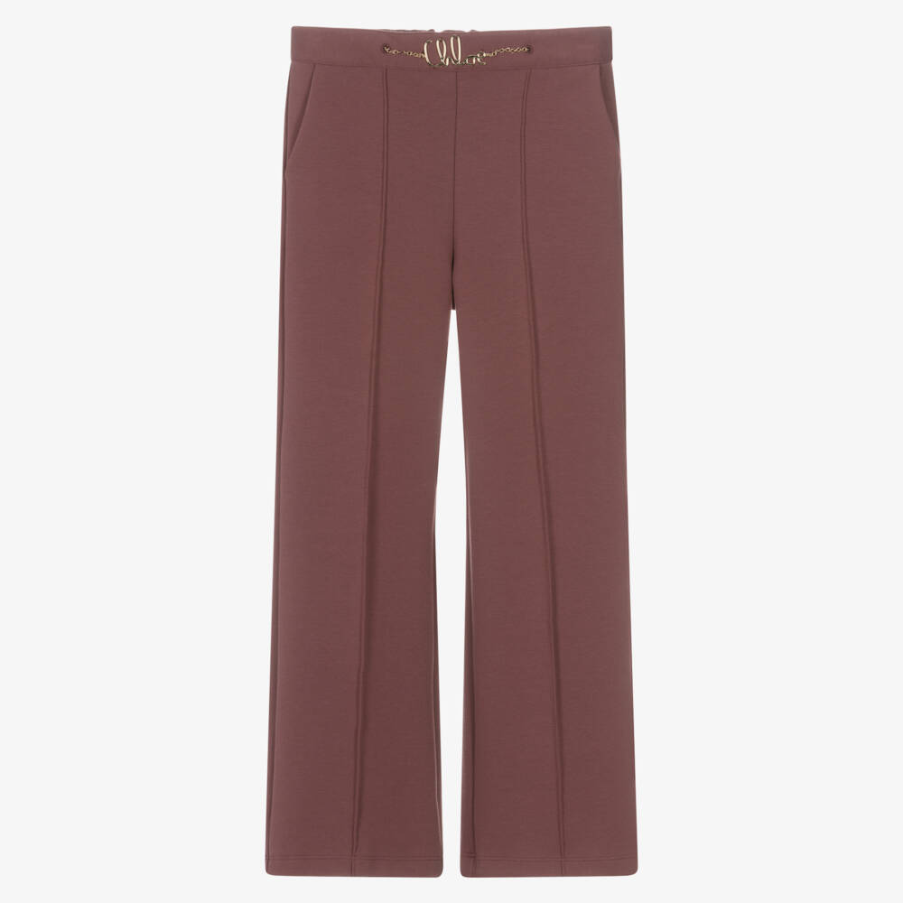 Chloé-Girls Mulberry Pink Cotton Milano Jersey Trousers | Childrensalon Outlet