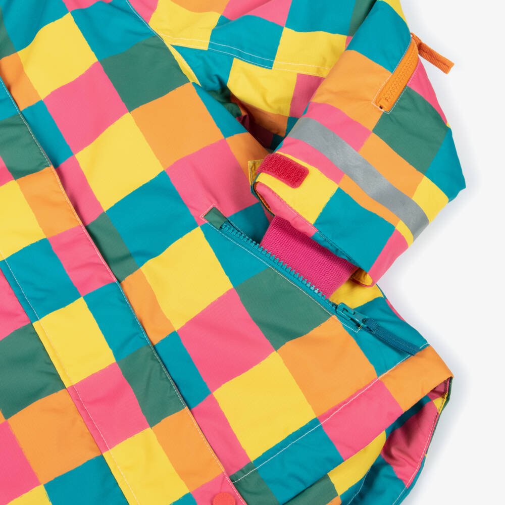 Frugi-Girls Multicoloured Check Ski Jacket | Childrensalon Outlet