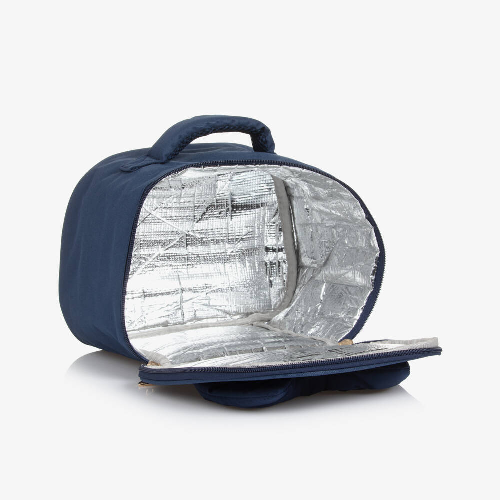 Caramelo Kids-Girls Navy Blue Bow Lunch Bag (25cm) | Childrensalon Outlet