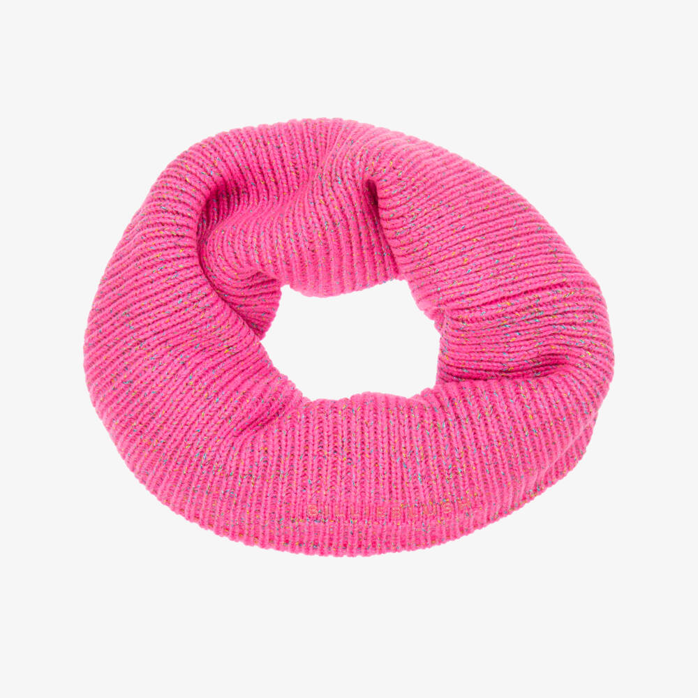 Billieblush-Girls Neon Pink Knitted Snood | Childrensalon Outlet