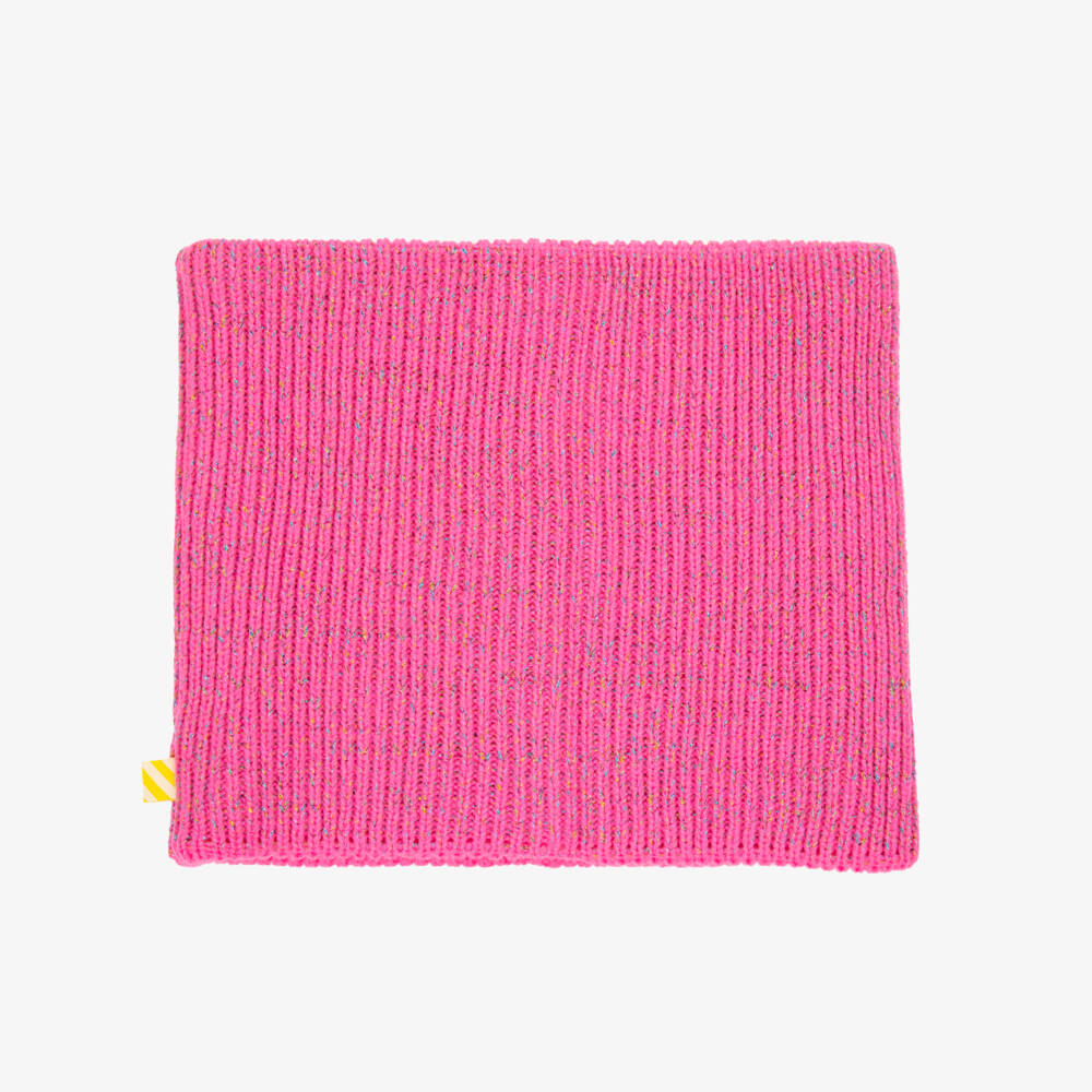 Billieblush-Girls Neon Pink Knitted Snood | Childrensalon Outlet