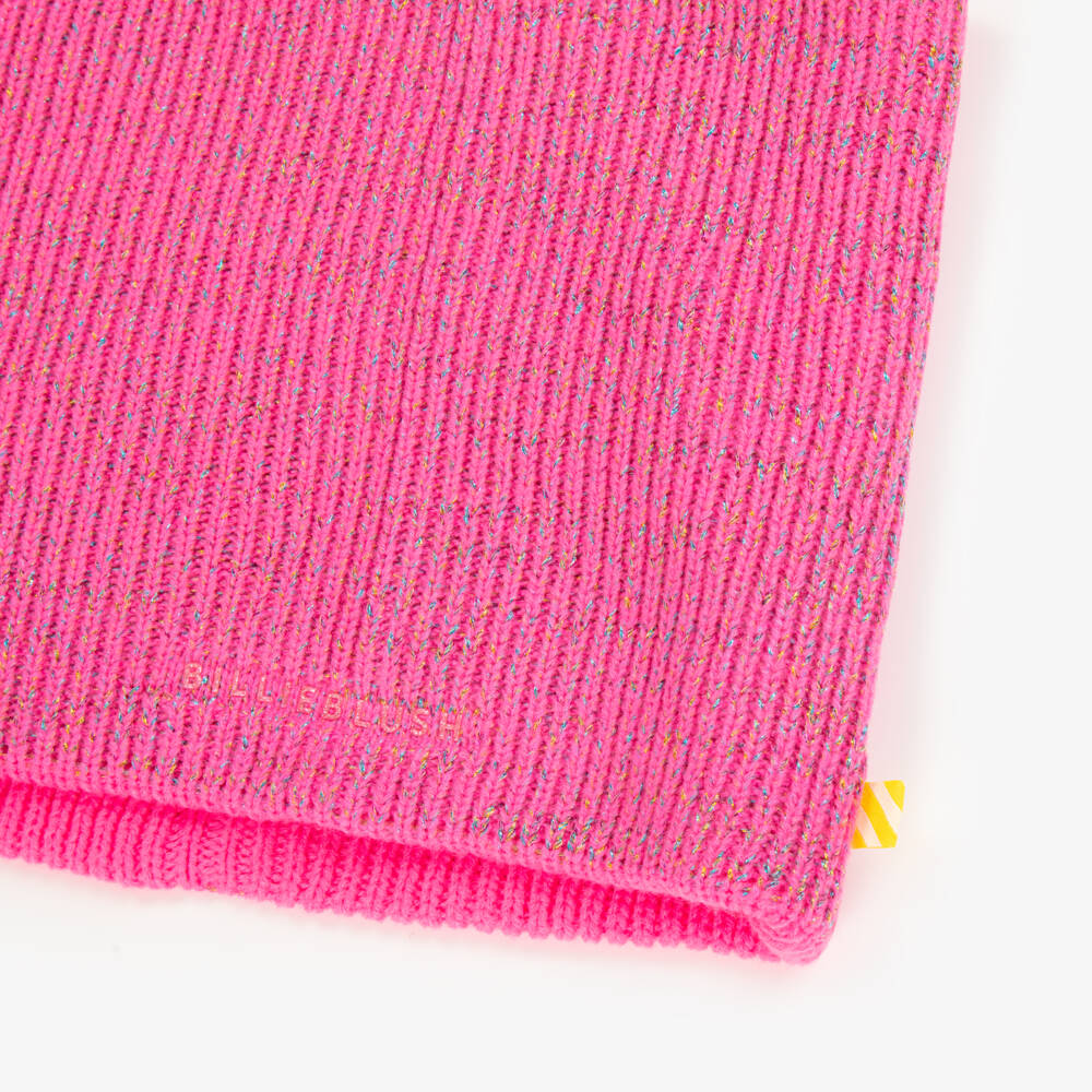 Billieblush-Girls Neon Pink Knitted Snood | Childrensalon Outlet