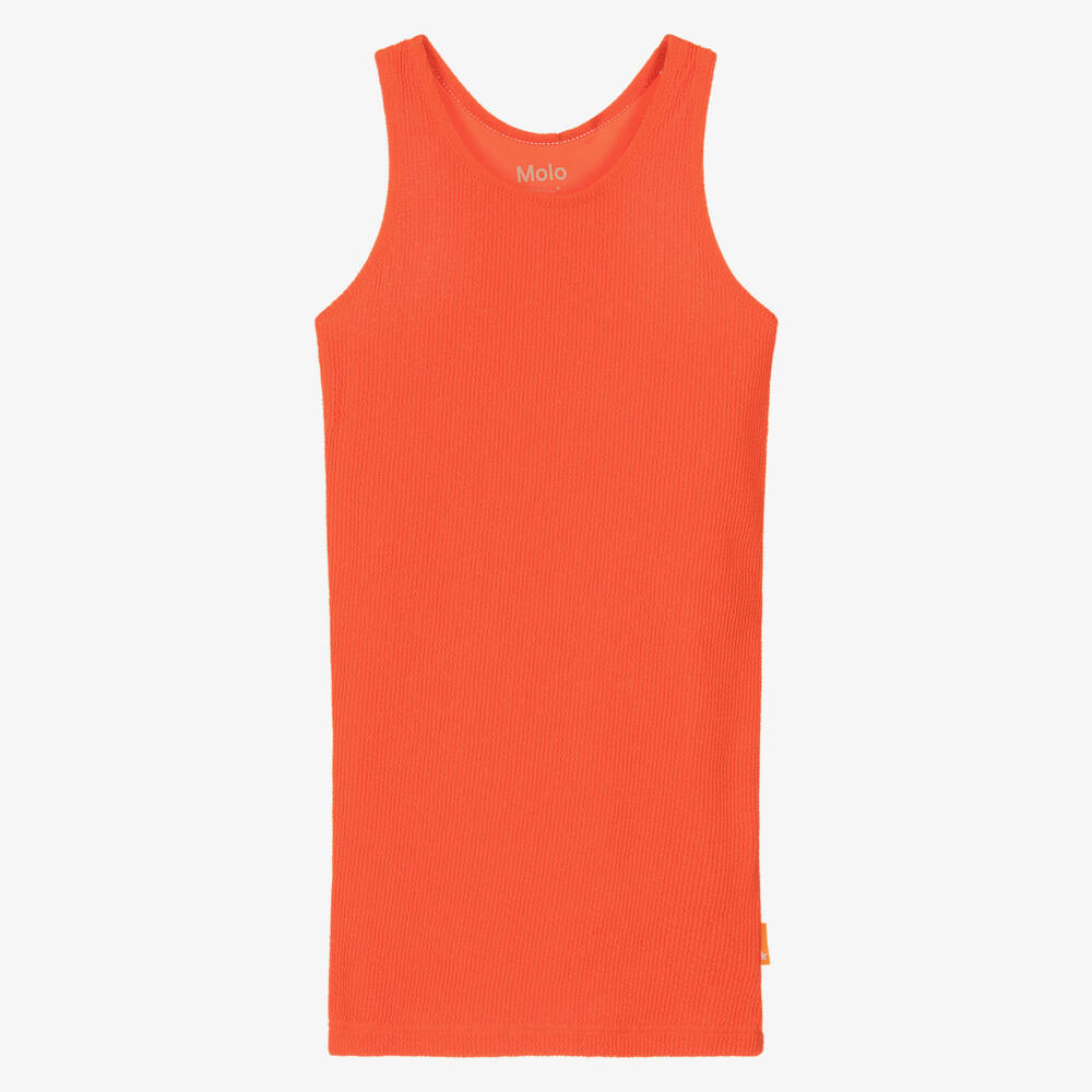 Molo-Girls Orange Beach Dress (UPF50+) | Childrensalon Outlet