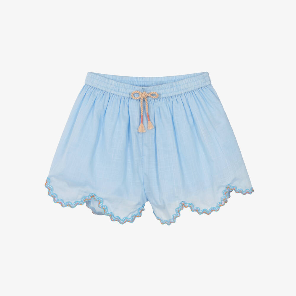 Zimmermann-شورت قطني أزرق غامق للبنات | Childrensalon Outlet