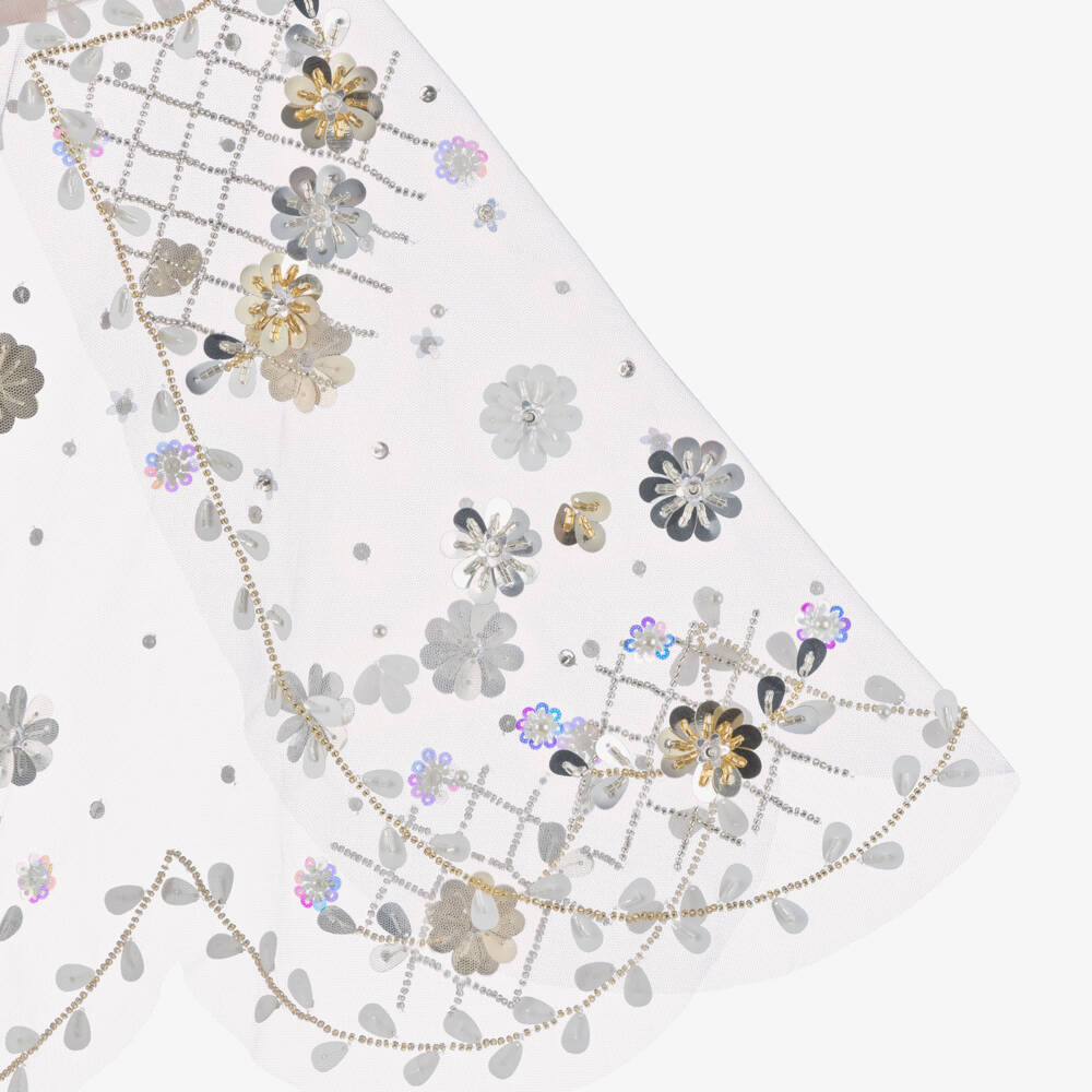 Tutu du Monde-Girls Pale Blush Pink Tulle & Sequin Cape | Childrensalon Outlet