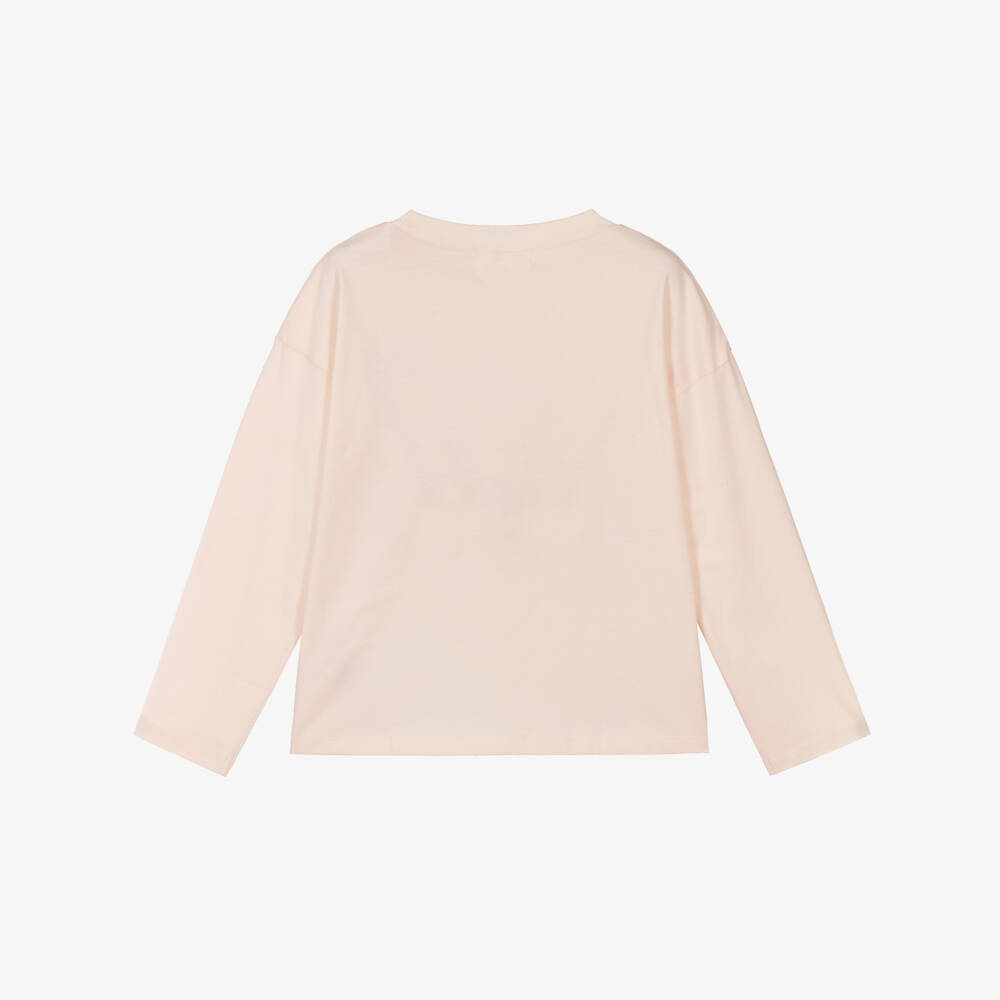 Billieblush-Girls Pale Pink Cotton Pony Top | Childrensalon Outlet