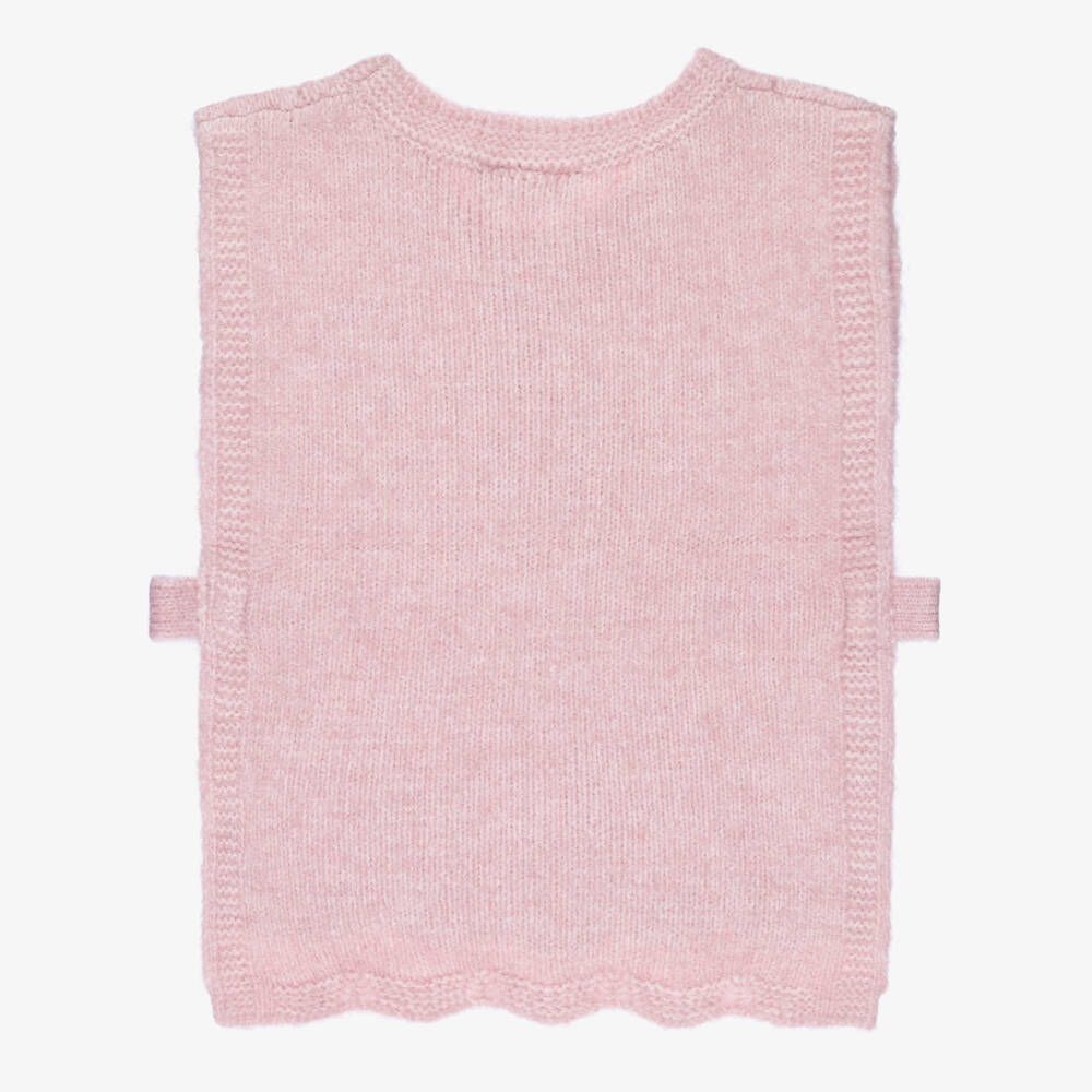 NAME IT-Girls Pale Pink Patterned Knit Slipover | Childrensalon Outlet