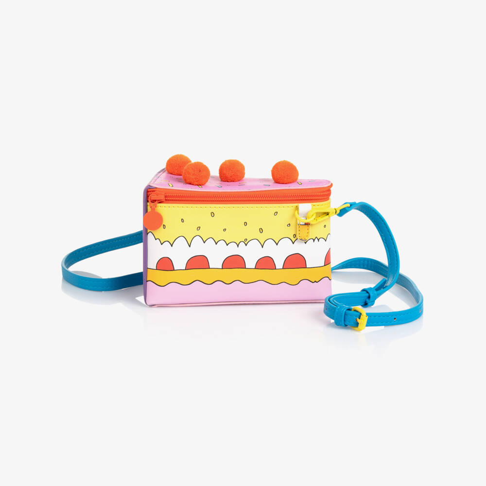 Stella McCartney Kids-Girls Pale Pink Slice of Cake Shoulder Bag (18cm) | Childrensalon Outlet