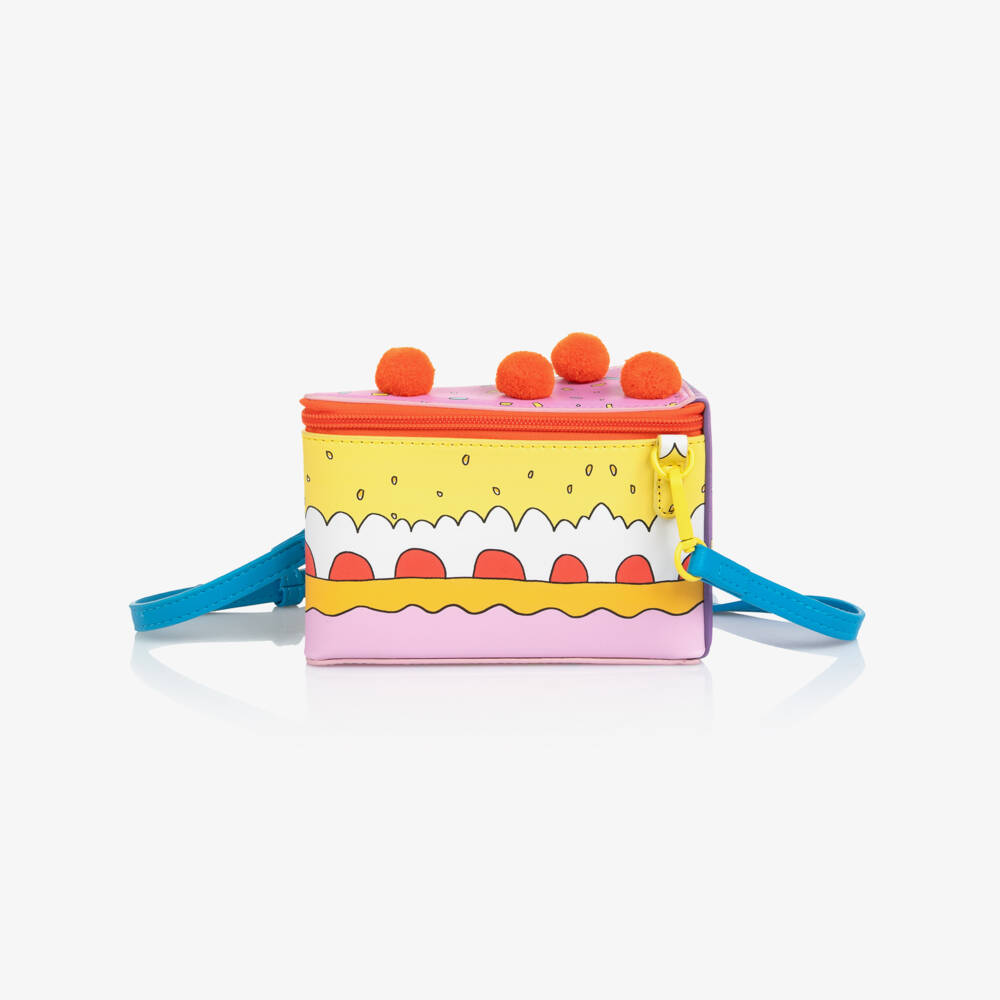 Stella McCartney Kids-Girls Pale Pink Slice of Cake Shoulder Bag (18cm) | Childrensalon Outlet