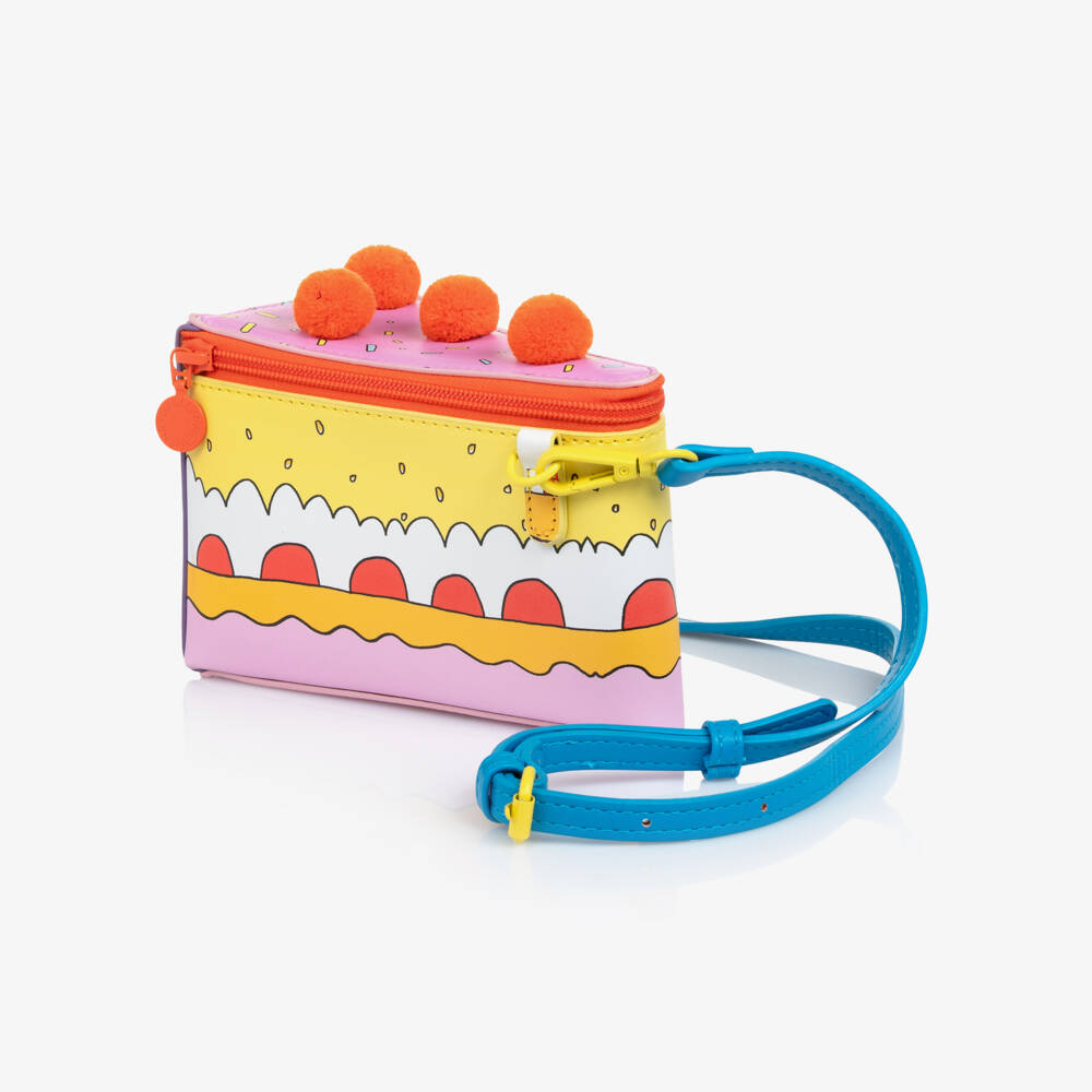 Stella McCartney Kids-Girls Pale Pink Slice of Cake Shoulder Bag (18cm) | Childrensalon Outlet