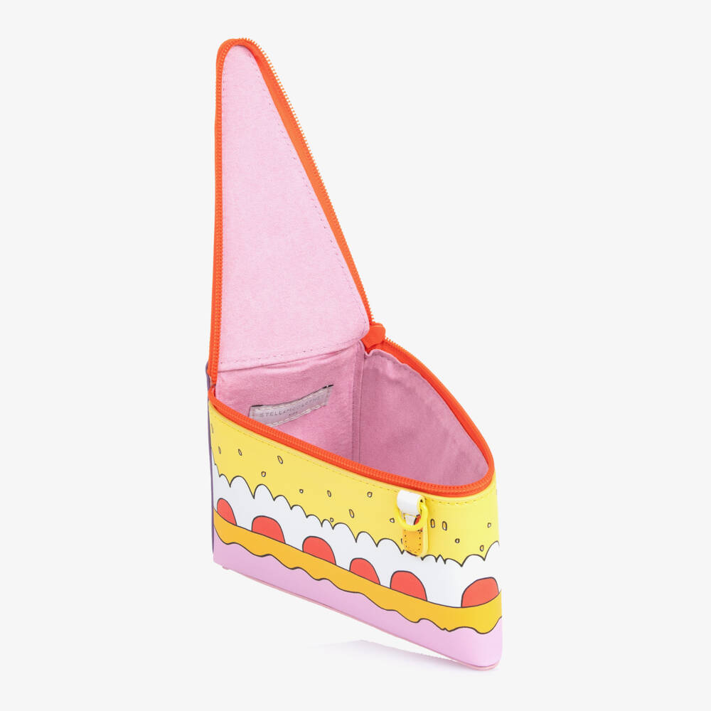 Stella McCartney Kids-Girls Pale Pink Slice of Cake Shoulder Bag (18cm) | Childrensalon Outlet