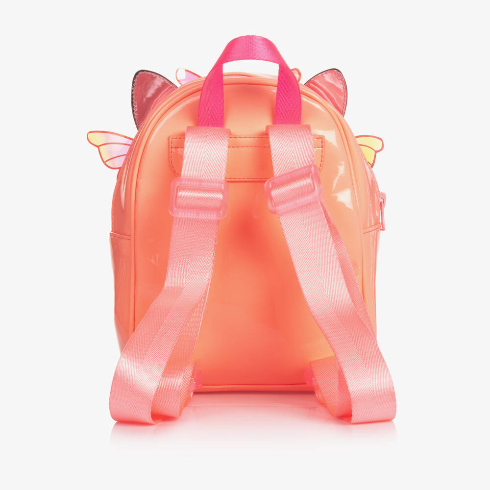 Billieblush-Girls Peach Pink Cat Mini Backpack (22cm) | Childrensalon Outlet