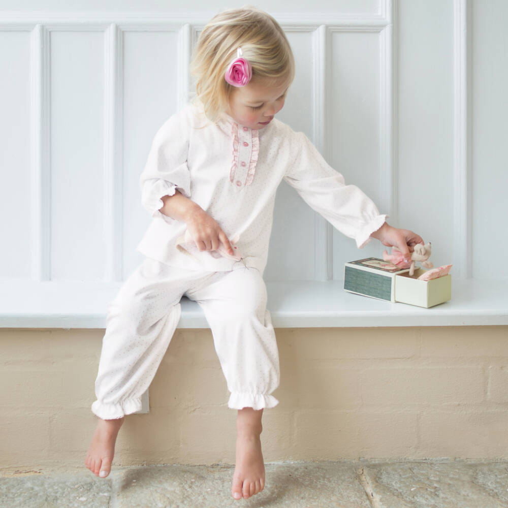 Mini-la-Mode-Girls Pima Cotton Pyjamas | Childrensalon Outlet