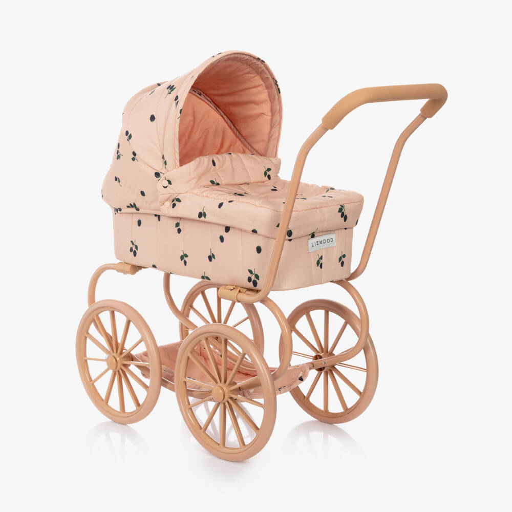 Liewood-Girls Pink Adaline Doll Pram (74cm) | Childrensalon Outlet