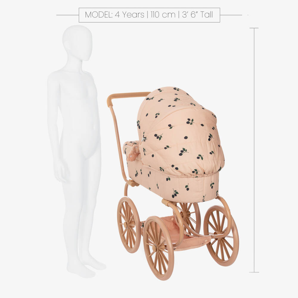 Liewood-Girls Pink Adaline Doll Pram (74cm) | Childrensalon Outlet