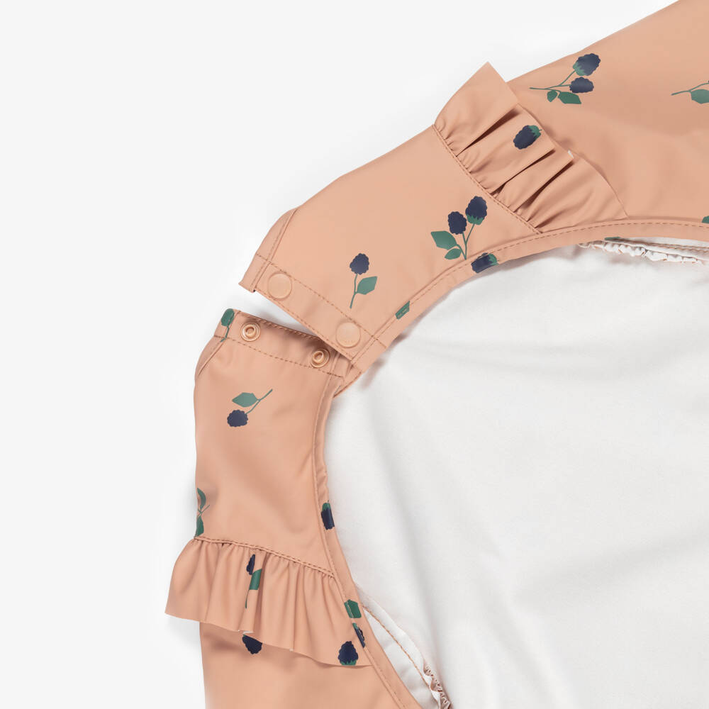 Liewood-Girls Pink Berry Print Apron Bib | Childrensalon Outlet