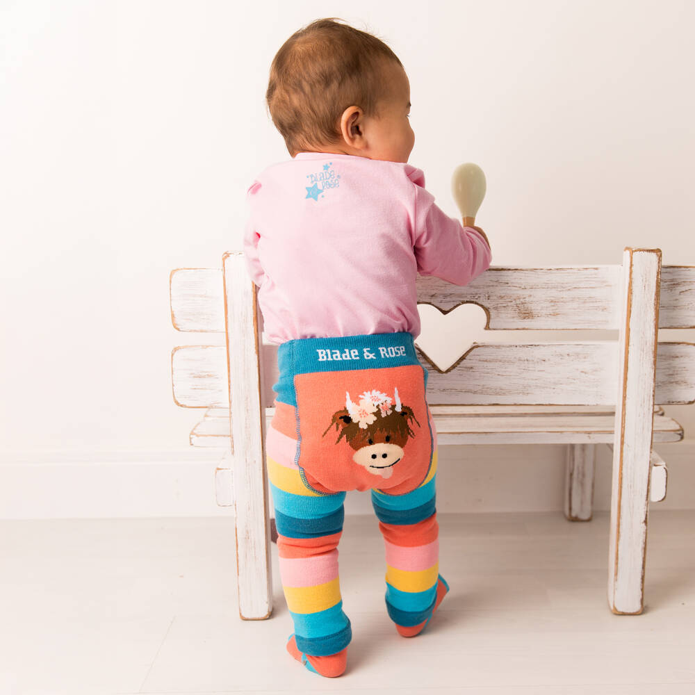 Blade & Rose-Girls Pink Cotton Bonnie Highland Cow Top | Childrensalon Outlet