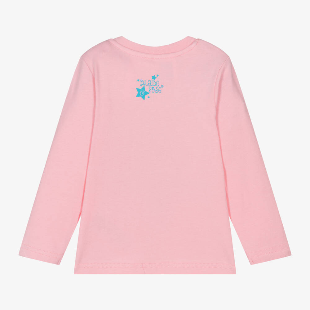 Blade & Rose-Girls Pink Cotton Bonnie Highland Cow Top | Childrensalon Outlet