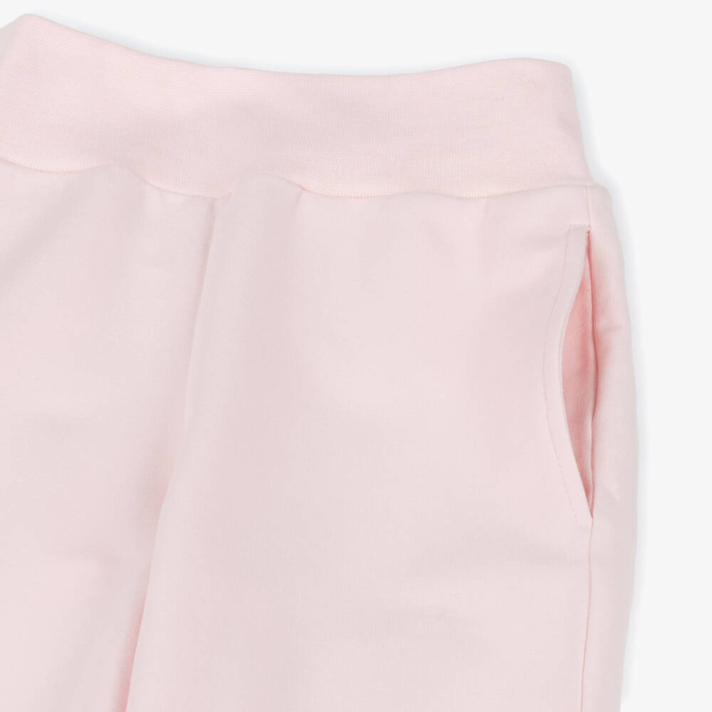 AIGNER-Girls Pink Cotton Crossbody Bag Tracksuit | Childrensalon Outlet