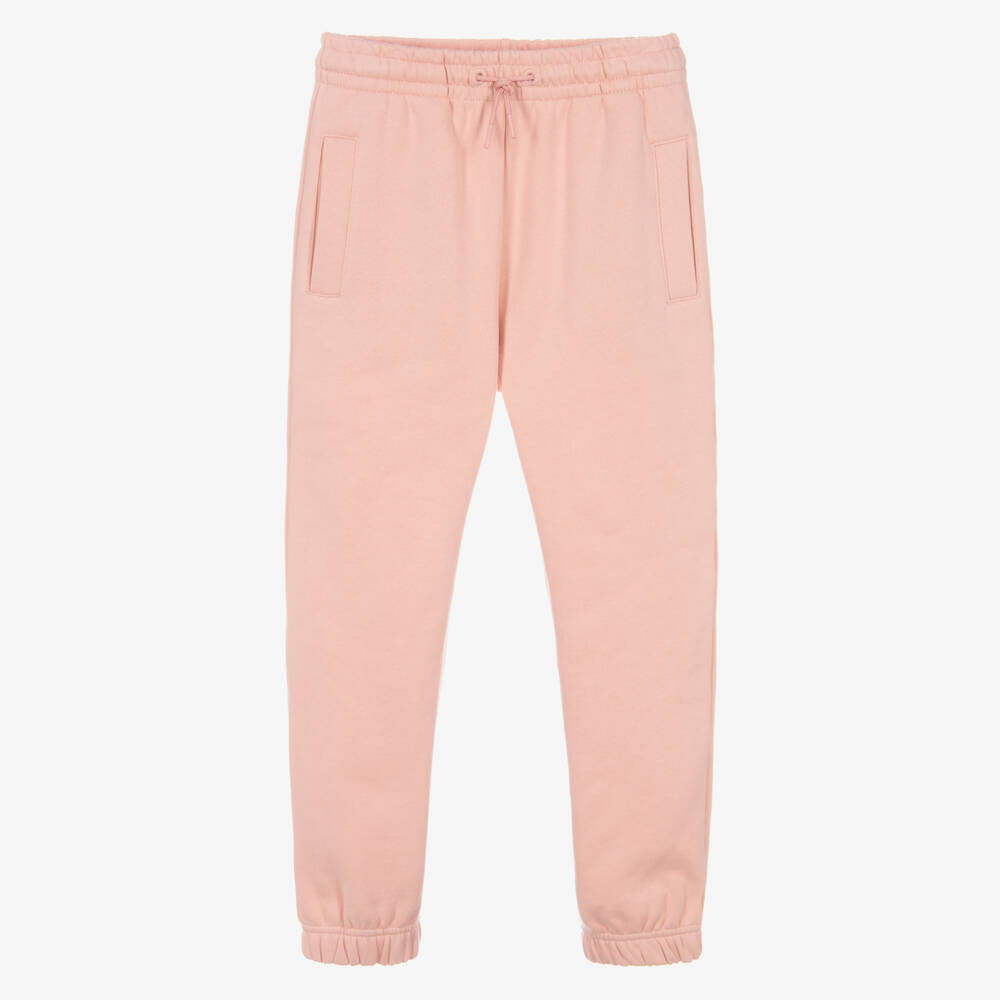 KENZO KIDS-Girls Pink Cotton Drawstring Joggers | Childrensalon Outlet
