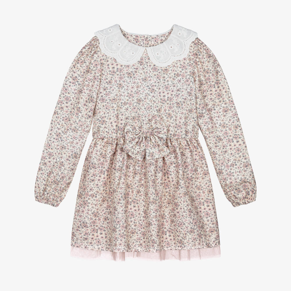 Jamiks-Платье из хлопка с цветочным узором для девочек | Childrensalon Outlet