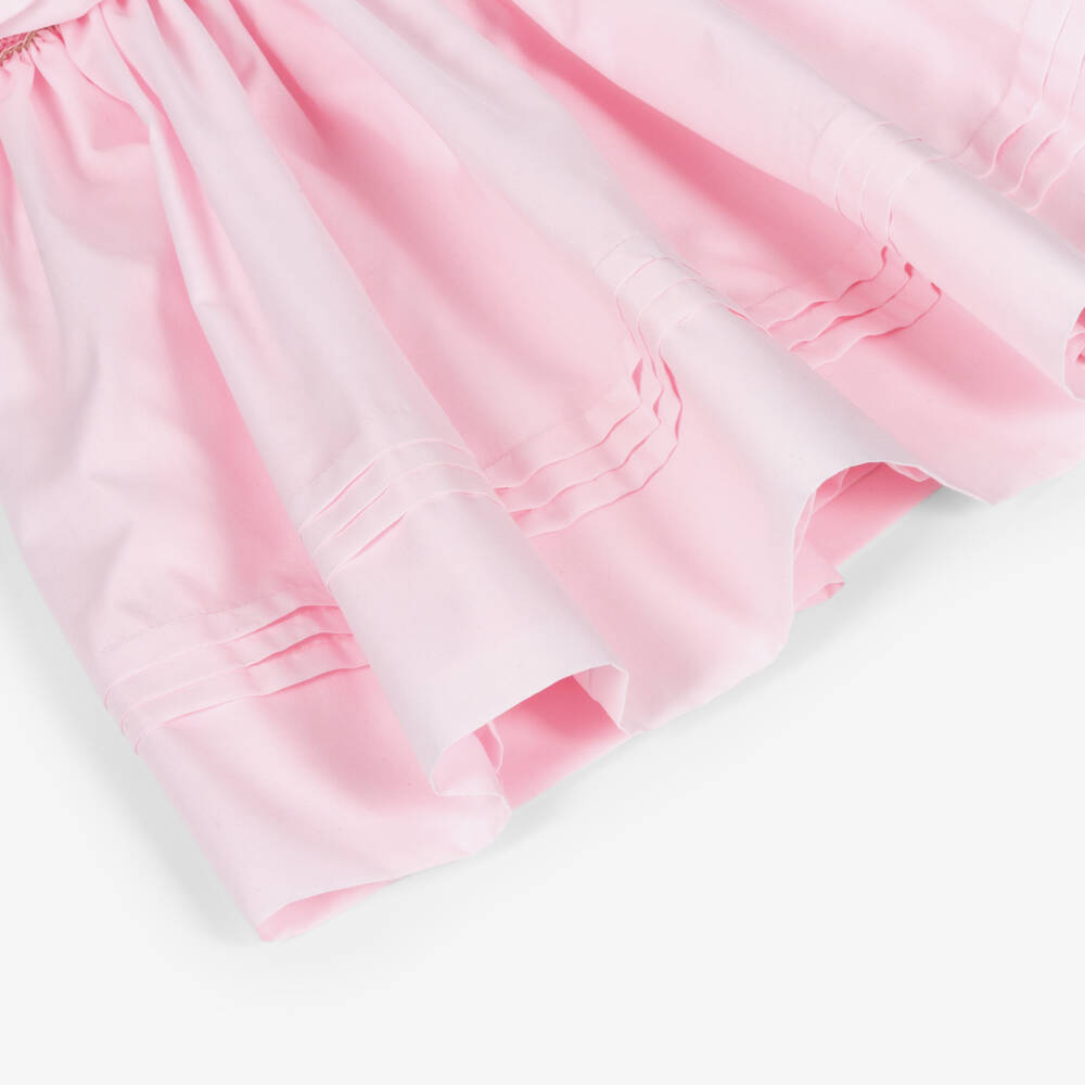 Sarah Louise-Girls Pink Cotton Hand-Smocked Dress | Childrensalon Outlet