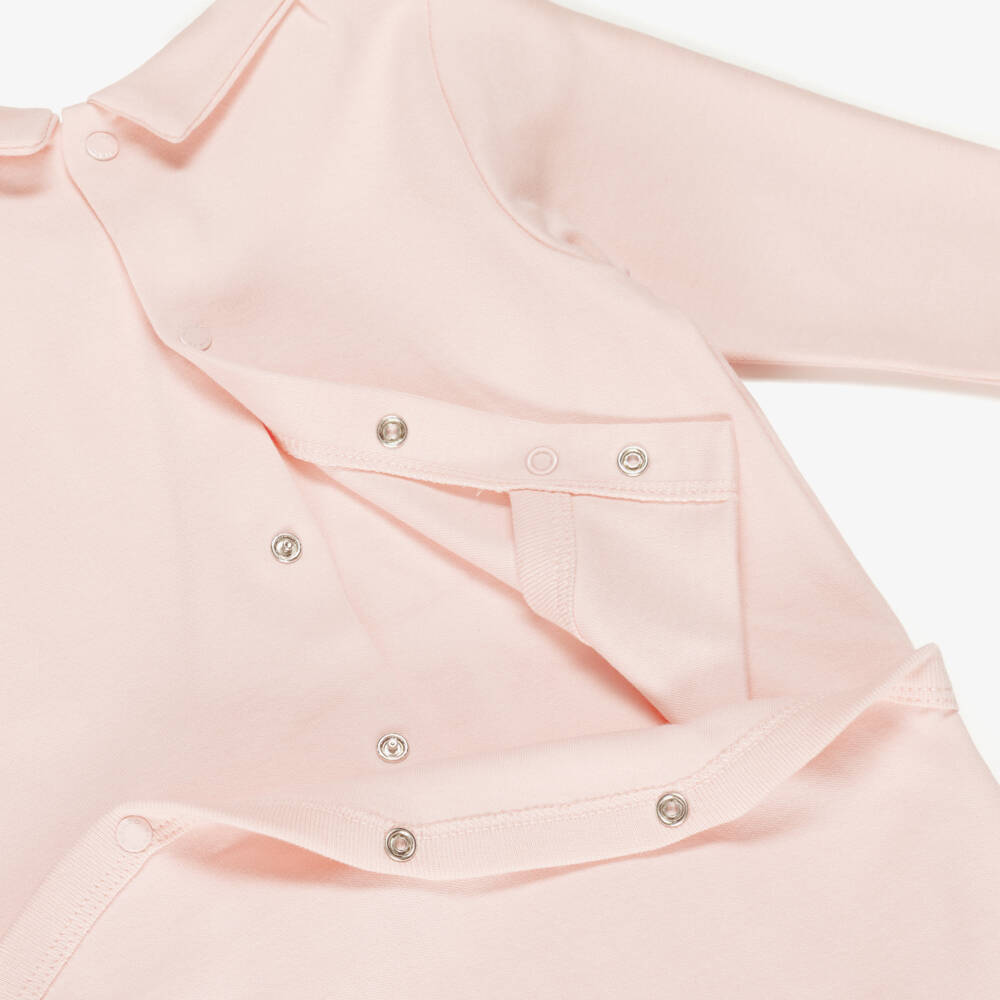 KENZO KIDS-Girls Pink Cotton Kotora Tiger Babygrows (2 Pack) | Childrensalon Outlet