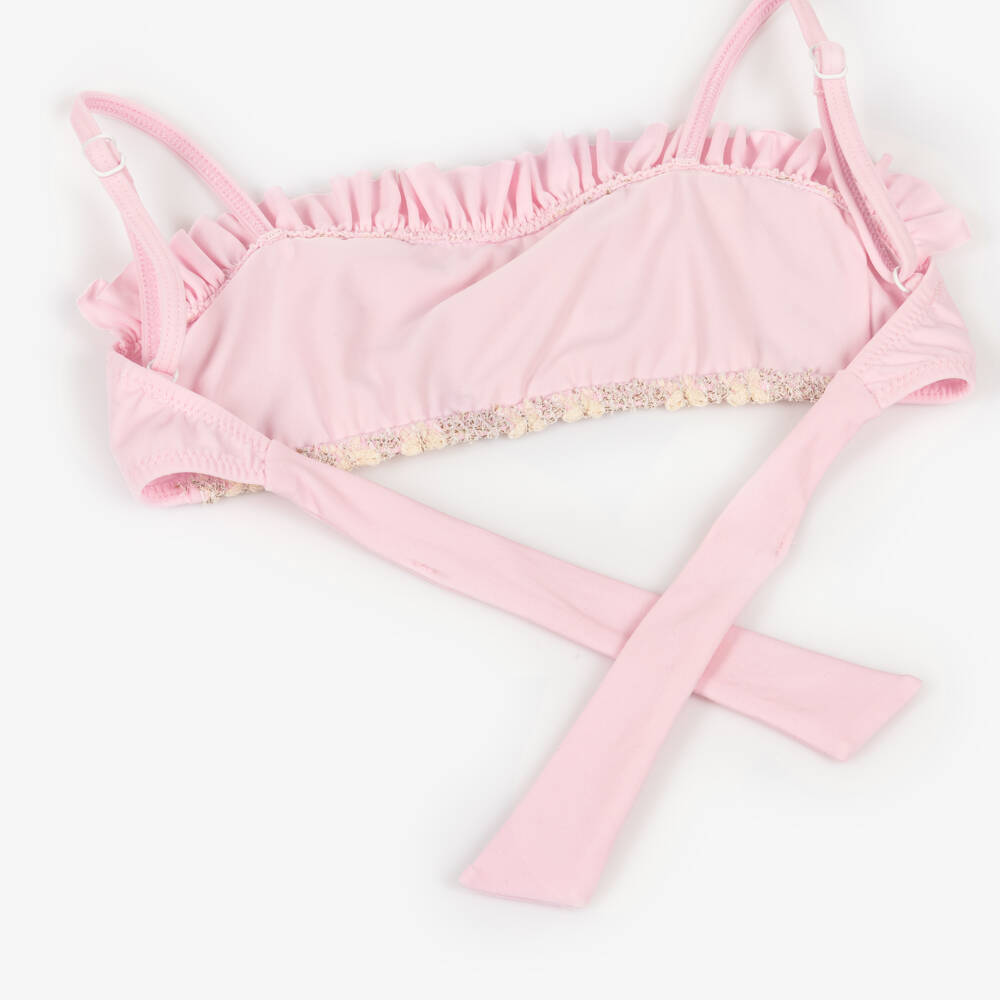 Nessi Byrd-Купальник крючком розовый для девочек | Childrensalon Outlet