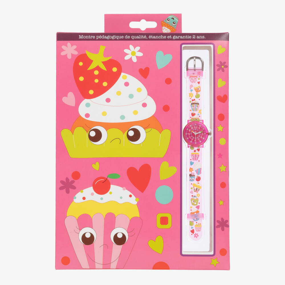 Baby Watch, Paris-Girls Pink Cupcake Watch | Childrensalon Outlet