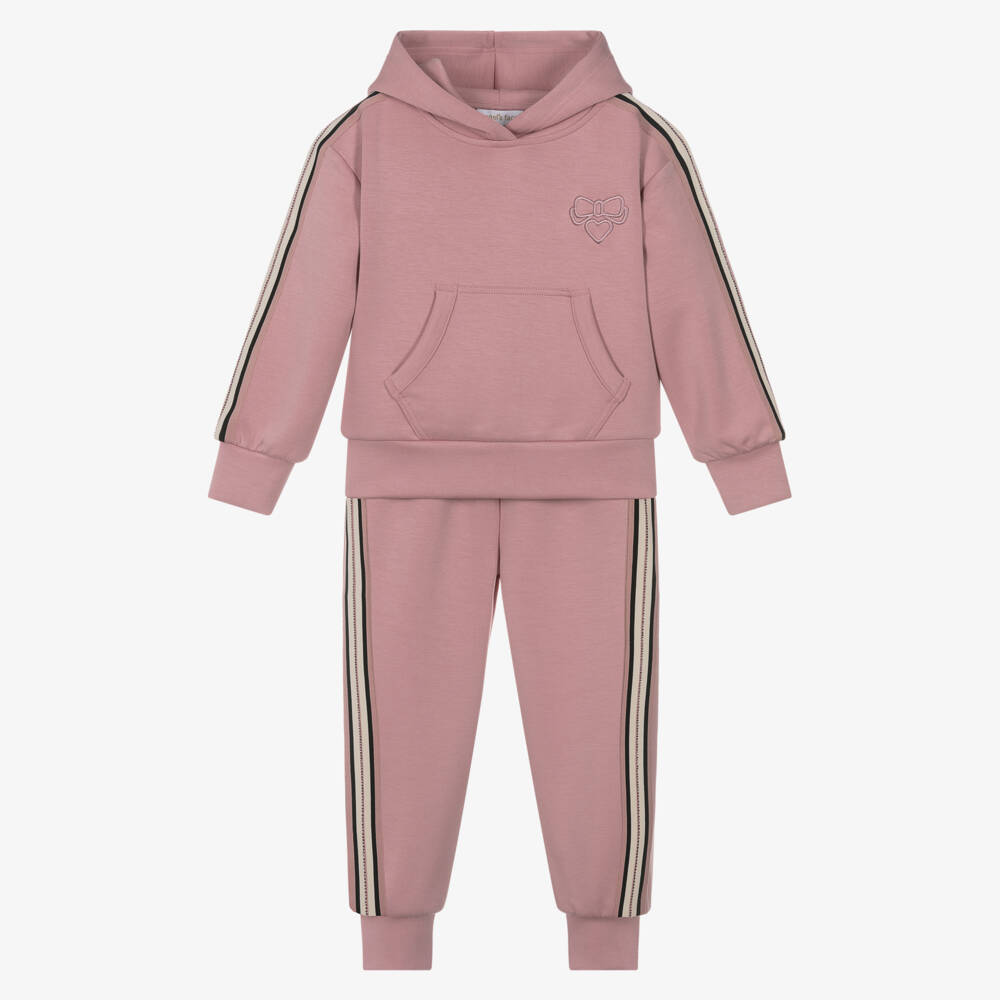 Angel's Face-Girls Pink Diamanté Trim Jersey Tracksuit | Childrensalon Outlet