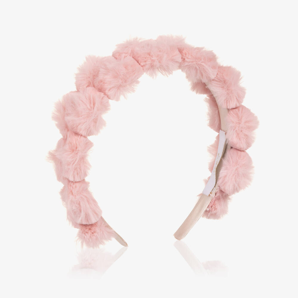 Jamiks-Girls Pink Faux Fur Hairband | Childrensalon Outlet