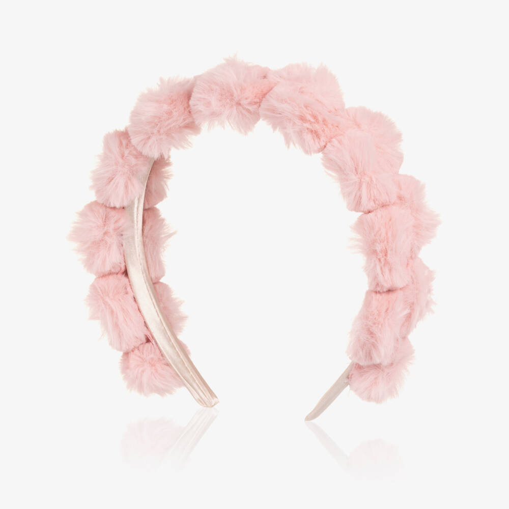 Jamiks-Girls Pink Faux Fur Hairband | Childrensalon Outlet