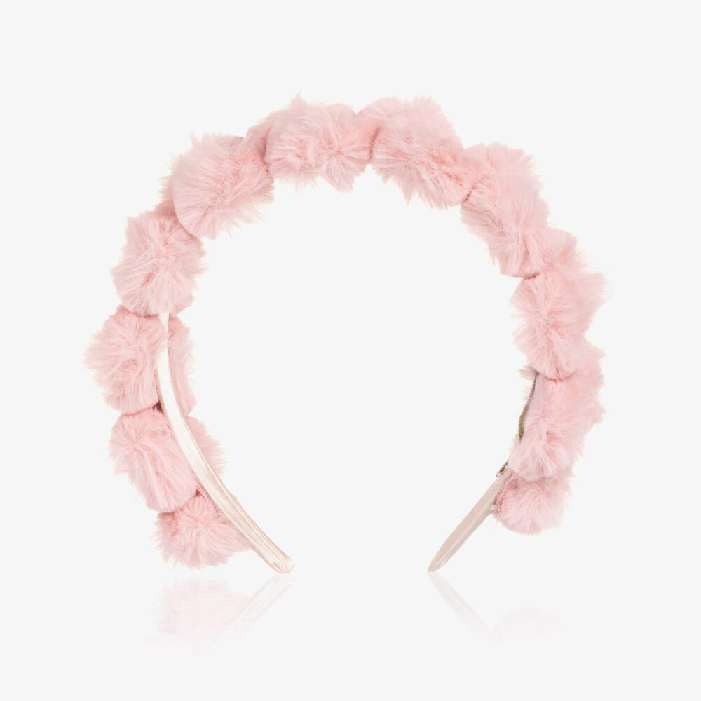 Jamiks-Girls Pink Faux Fur Hairband | Childrensalon Outlet