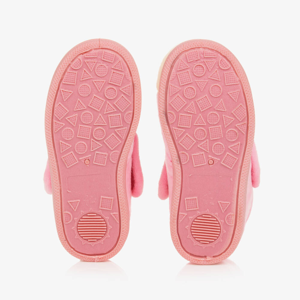 Chipmunks-Girls Pink Fleece Cat Slippers | Childrensalon Outlet