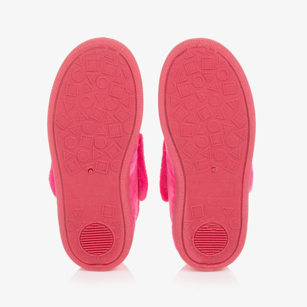 Chipmunks-Girls Pink Fleece Dinosaur Slippers | Childrensalon Outlet