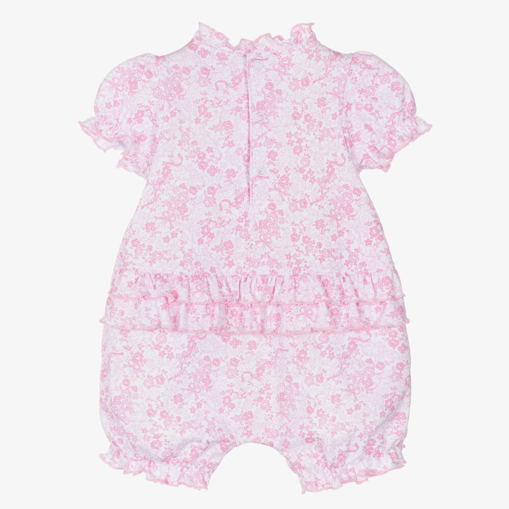 Kissy Kissy-Girls Pink Floral Cotton Shortie | Childrensalon Outlet