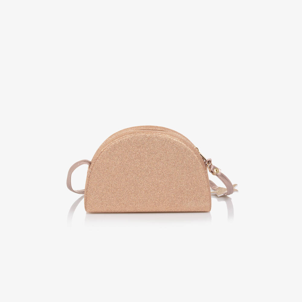 Mimi & Lula-Girls Pink Glitter Rainbow Bag (17cm) | Childrensalon Outlet