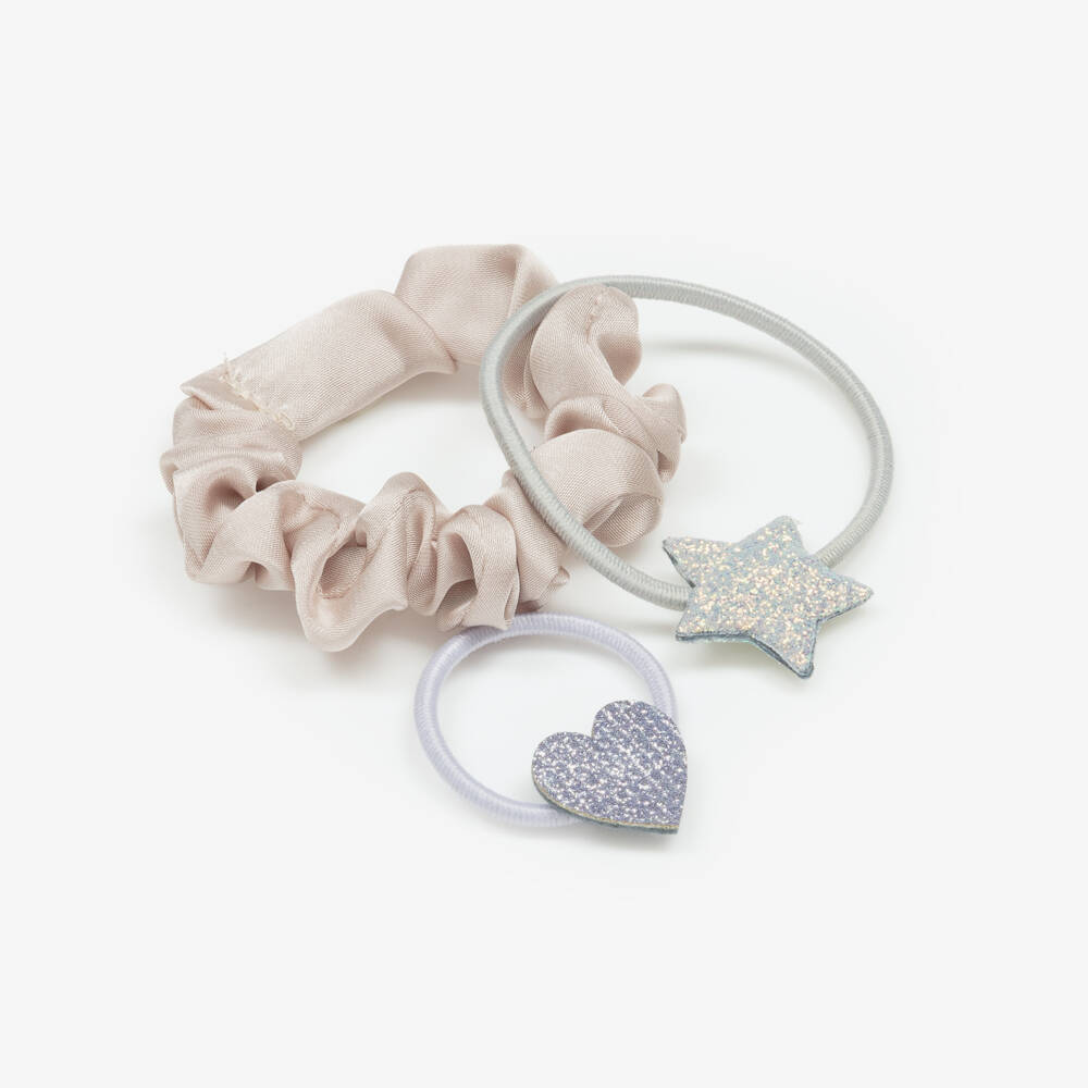 Mimi & Lula-Girls Pink Hair Elastics in Tulle Pouch (10 Pack) | Childrensalon Outlet