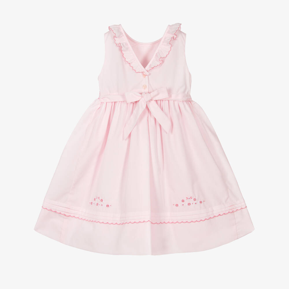 Sarah Louise-Girls Pink Hand-Smocked Dress | Childrensalon Outlet