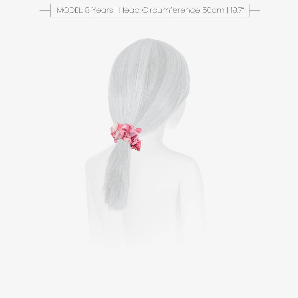 PUCCI-Girls Pink Iride Print Scrunchie | Childrensalon Outlet