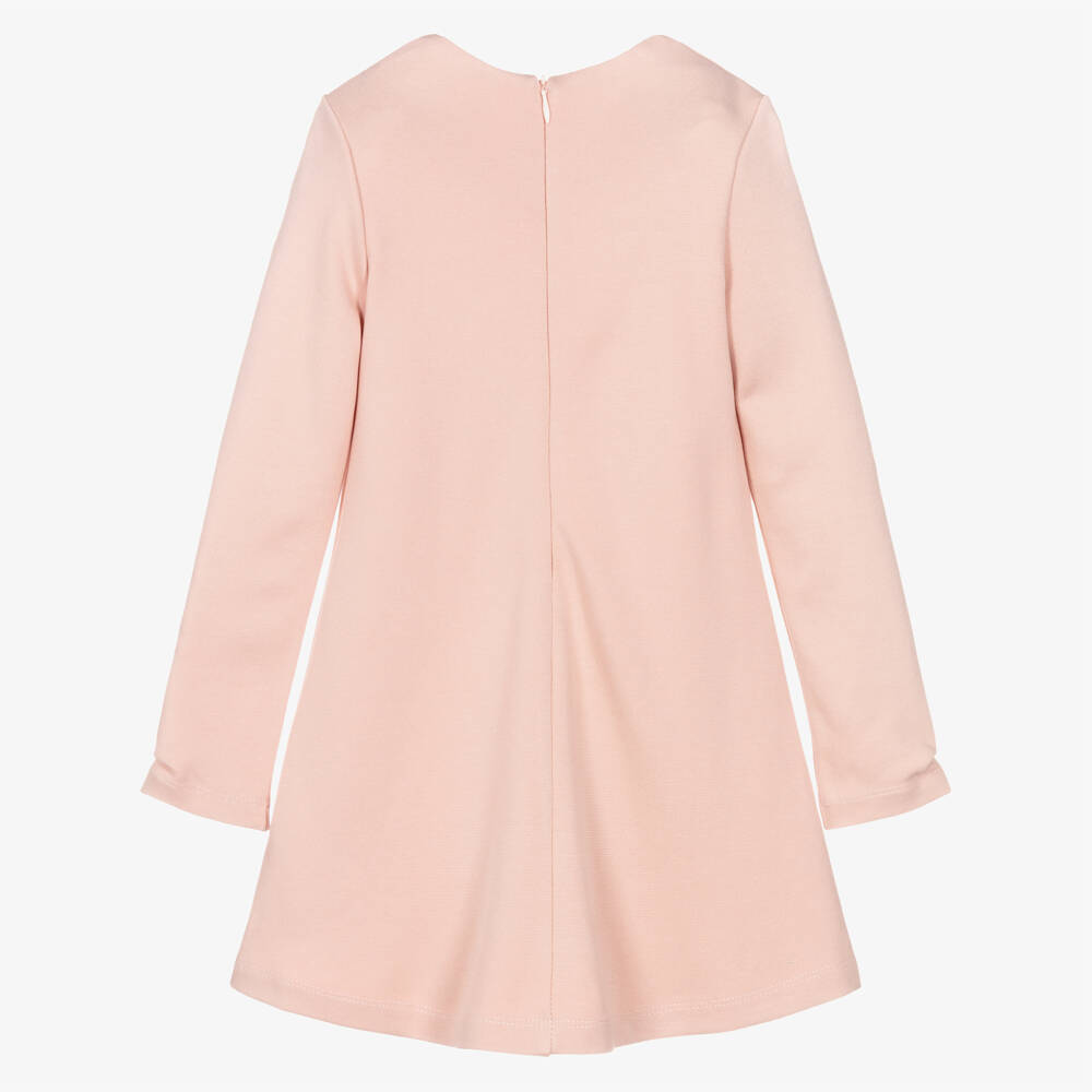 Lapin House-Girls Pink Jersey Teddy Bear Dress | Childrensalon Outlet