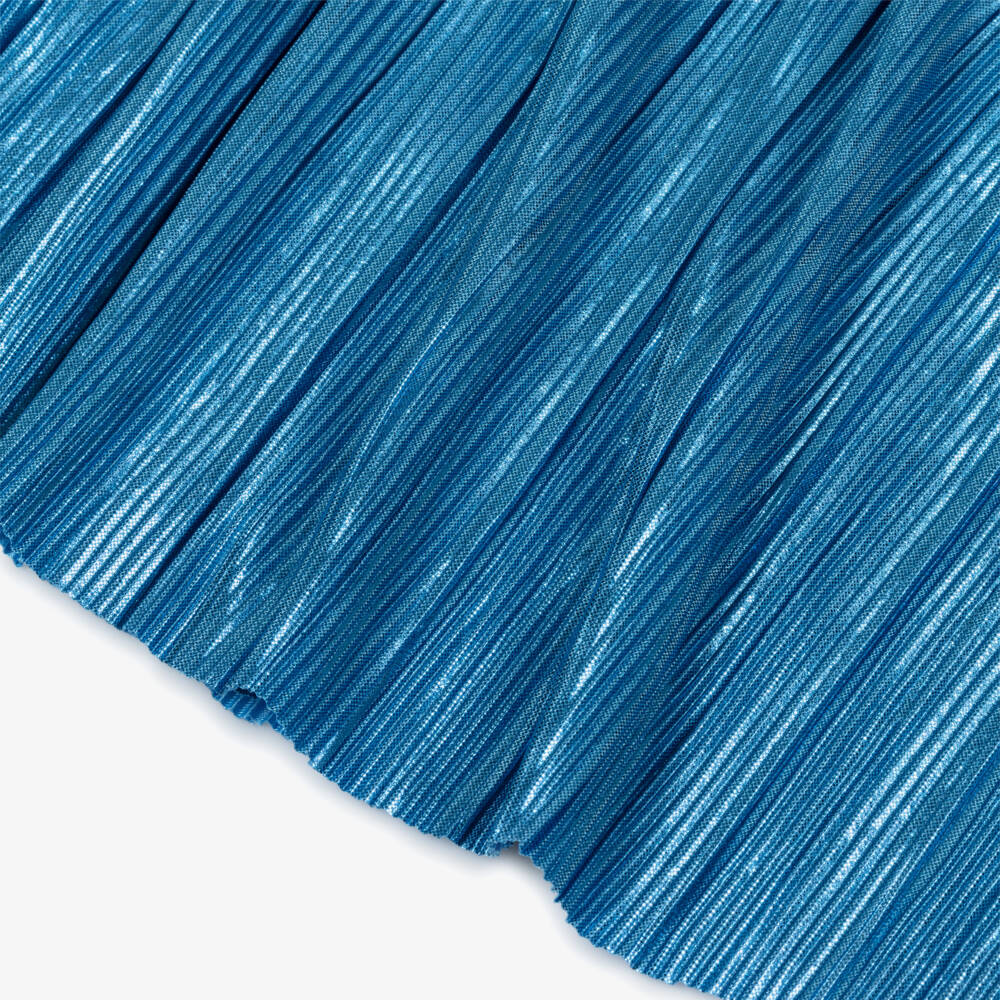 Hatley-فستان وردي محبوك بأطراف زرقاء للبنات | Childrensalon Outlet