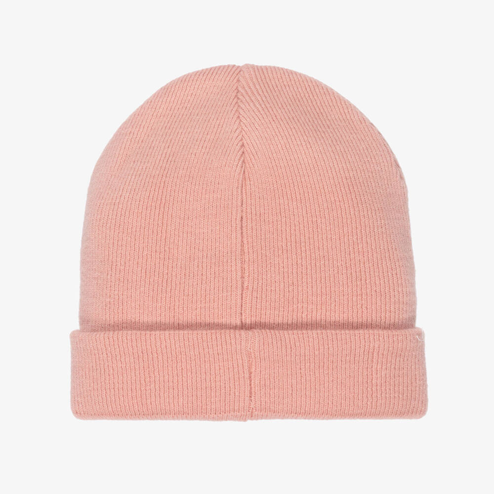 KENZO KIDS-Girls Pink Lucky Tiger Knitted Beanie Hat | Childrensalon Outlet