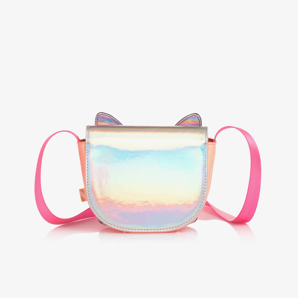 Billieblush-Girls Pink & Orange Cat Shoulder Bag (14cm) | Childrensalon Outlet