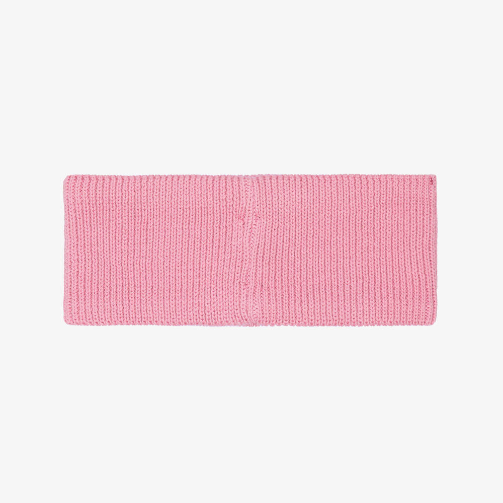Tommy Hilfiger-Girls Pink Organic Cotton Knit Headband | Childrensalon Outlet