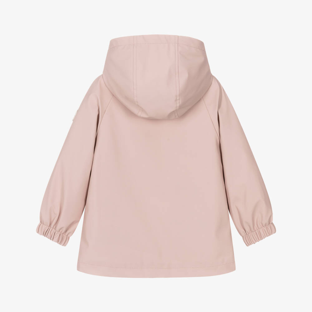 Mayoral-Girls Pink Raincoat with Fleece & Faux Fur Lining | Childrensalon Outlet