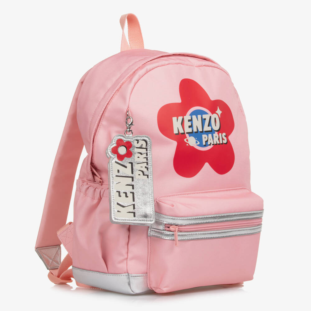 KENZO KIDS-Girls Pink Star Adventure Backpack (38cm) | Childrensalon Outlet