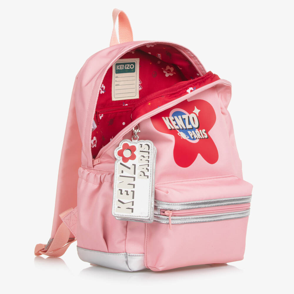 KENZO KIDS-Girls Pink Star Adventure Backpack (38cm) | Childrensalon Outlet