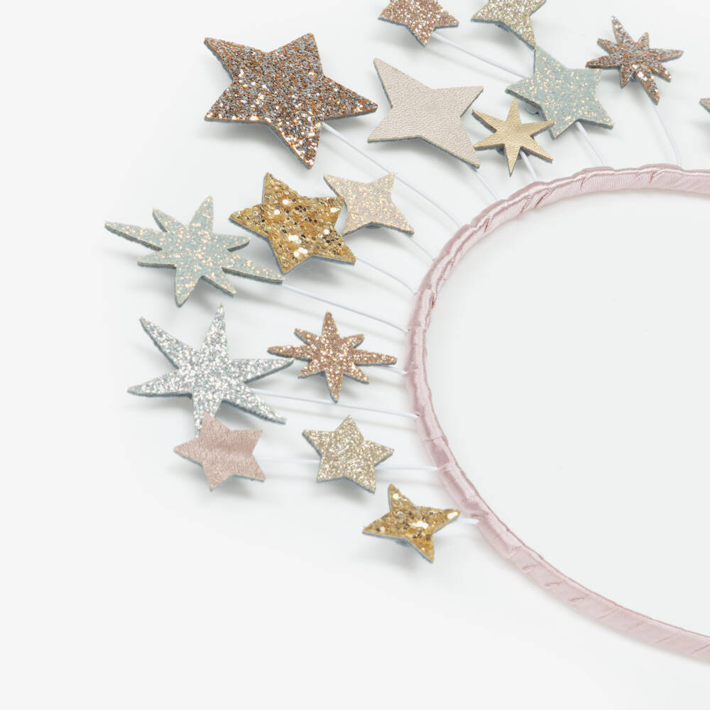 Mimi & Lula-Girls Pink Star Embellished Hairband | Childrensalon Outlet